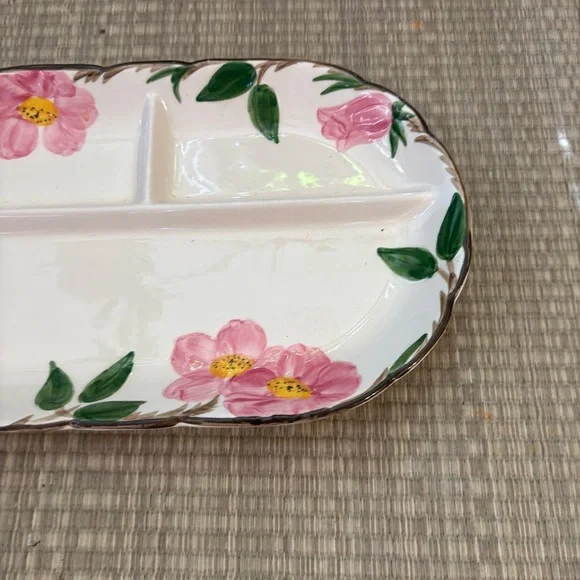 Franciscan Desert Rose relish dish plate - Picture 3 of 15